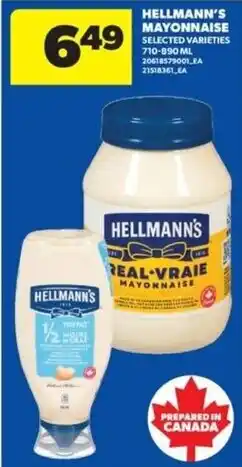 Real Canadian Superstore Hellmann's mayonnaise offer