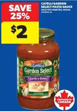 Real Canadian Superstore Catelli garden select pasta sauce offer