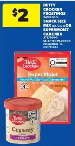 Real Canadian Superstore Betty Crocker Super Moist French Vanilla Cake Mix offer