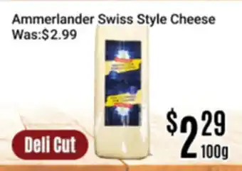 Nations Fresh Foods Ammerlander Swiss Style Cheese offer