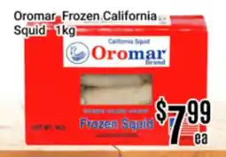 Nations Fresh Foods Oromar Frozen California Squid offer