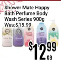 Nations Fresh Foods Shower Mate Happy Bath Perfume Body Wash Series offer