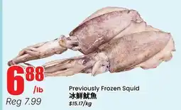 Terra Foodmart Previously Frozen Squid offer