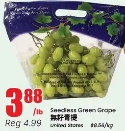 Terra Foodmart Seedless Green Grape offer