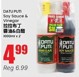 Terra Foodmart DATU PUTI Soy Sauce & Vinegar offer