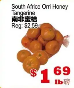 Yuan Ming Supermarket South Africe Orri Honey Tangerine offer