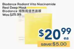 Oceans Fresh Food Market Biodance Radiant Vita Niacinamide Real Deep Mask offer