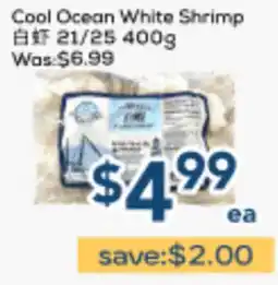Oceans Fresh Food Market Cool Ocean White Shrimp offer