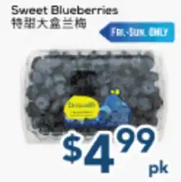 Oceans Fresh Food Market Sweet Blueberries offer