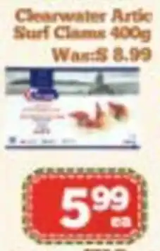 Nations Fresh Foods Clearwater Arctic Surf Clams offer