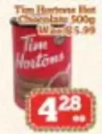Nations Fresh Foods Tim Hortons hot chocolate offer