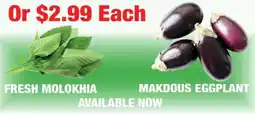 Arz Fine Foods Fresh Molokhia Makdous Eggplant offer