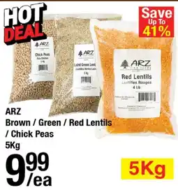 Arz Fine Foods Arz brown / green / red lentils / chick peas offer