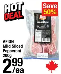 Arz Fine Foods Afion mild sliced pepperoni offer