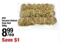 Arz Fine Foods ARZ Sesame Walnut Date Roll offer