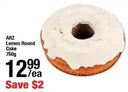 Arz Fine Foods Arz lemon round cake offer