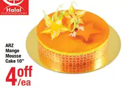 Arz Fine Foods Arz mango mousse cake offer