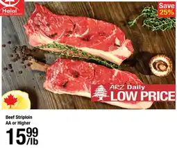 Arz Fine Foods Beef Striploin offer