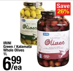 Arz Fine Foods Irini green / kalamata whole olives offer