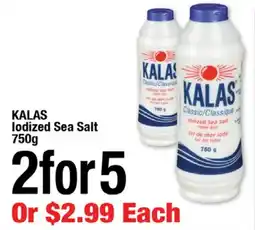 Arz Fine Foods Kalas iodized sea salt offer