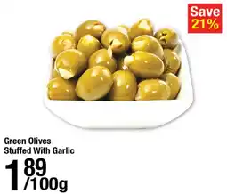 Arz Fine Foods Green Olives Stuffed With Garlic offer