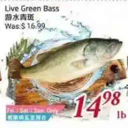 Tone Tai Supermarket Live Green Bass offer