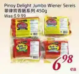Tone Tai Supermarket Pinoy Delight Jumbo Wiener Sereis offer