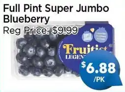 Blue Sky Supermarket Full Pint Super Jumbo Blueberry offer