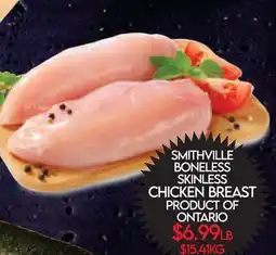 Fiesta Farms SMITHVILLE BONELESS SKINLESS CHICKEN BREAST offer