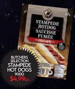 Fiesta Farms BUTCHERS SELECTION STAMPEDE HOT DOGS offer