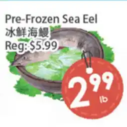 Fresh Palace Supermarket Pre-Frozen Sea Eel offer