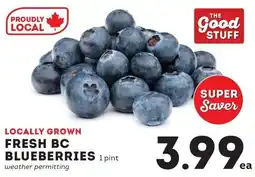 Fresh St Market Fresh bc blueberries offer