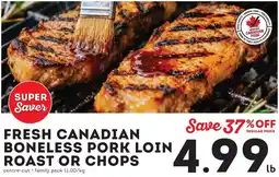 Fresh St Market Fresh Canadian Boneless Pork Loin Roast Or Chops offer