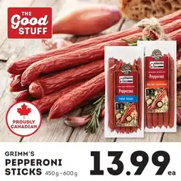 Fresh St Market Grimm's pepperoni sticks offer