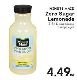 Fresh St Market Minute Maid Zero Sugar Lemonade offer