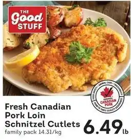 Fresh St Market The Good Stuff Fresh Canadian Pork Loin Schnitzel Cutlets offer