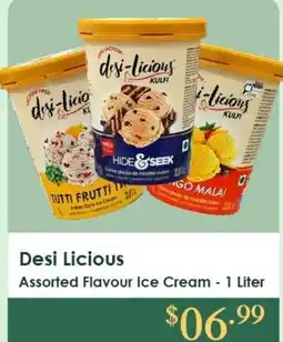 Roua Food Market Desi Licious Assorted Flavour Ice Cream offer