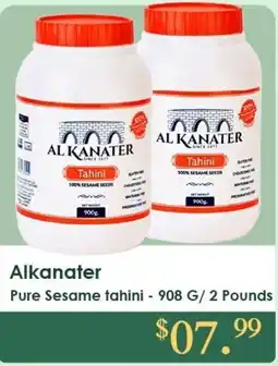 Roua Food Market Alkanater pure sesame tahini offer