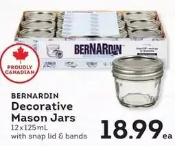 Fresh St Market Bernardin decorative mason jars offer