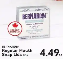 Fresh St Market Bernardin regular mouth snap lids offer