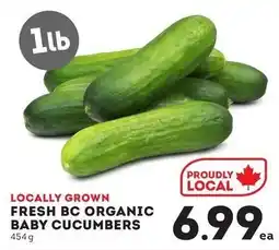 Fresh St Market Fresh bc organic baby cucumbers offer