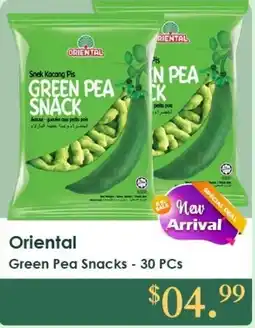 Roua Food Market Oriental green pea snacks offer