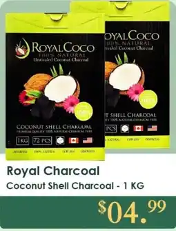 Roua Food Market Royal Charcoal Coconut Shell Charcoal offer