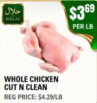 Whole Chicken Cut N Clean