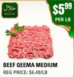 Atiya's Fresh Farm Beef Qeema Medium offer