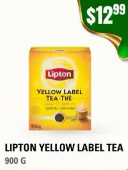 Atiya's Fresh Farm Lipton yellow label tea offer