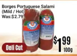 Nations Fresh Foods Borges Portuguese Salami (Mild / Hot) offer