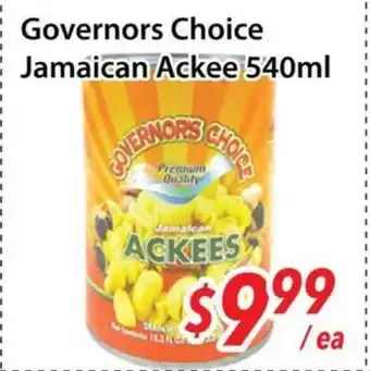 Bestco Food Mart Governors Choice Jamaican Ackee offer