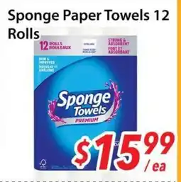 Bestco Food Mart Sponge Paper Towels 12 Rolls offer
