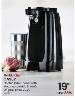 Stokes thinkkitchen CASEY Electric Can Opener with Motor Automatic Shut-Off offer